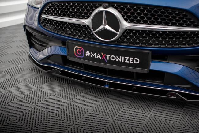 Maxton Design Frontlippe V.1 für Mercedes-Benz C AMG-Line W206 Hochglanz schwarz