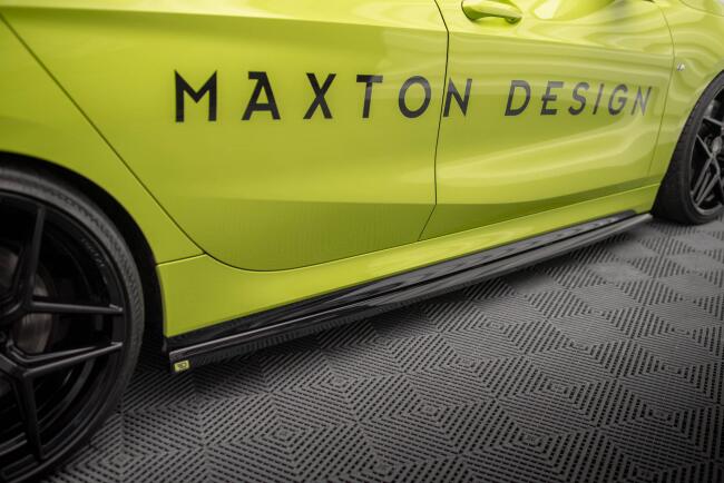 Maxton Design Seitenschweller (Paar) V.4 für BMW 1er F40 M-Paket/ M135i  Hochglanz schwarz