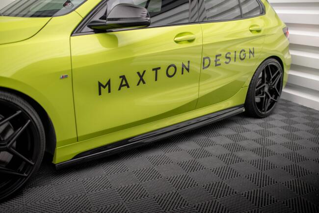 Maxton Design Seitenschweller (Paar) V.4 für BMW 1er F40 M-Paket/ M135i  Hochglanz schwarz