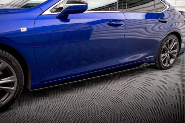 Maxton Design Seitenschweller (Paar) für Lexus ES F Sport Mk7 Hochglanz schwarz