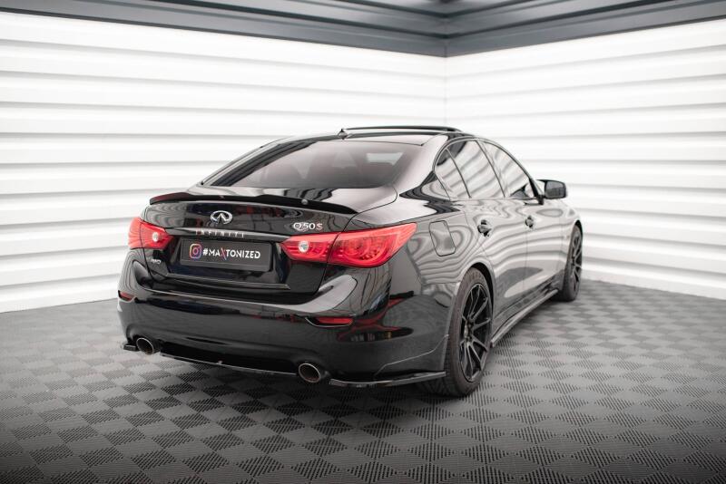 Maxton Design Diffusor Flaps für Infiniti Q50 S Mk1 Hochglanz schwarz