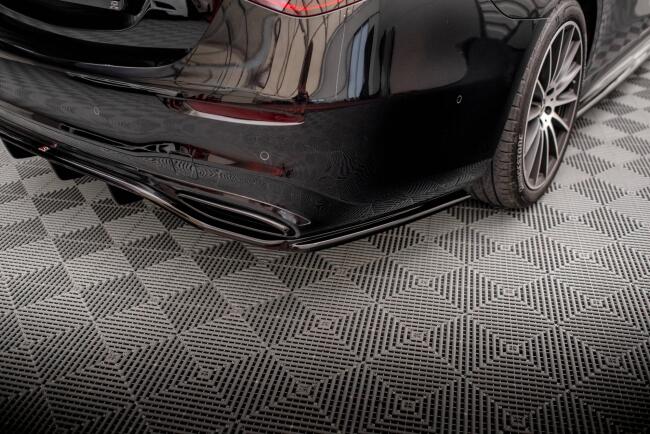 Maxton Design Heckdiffusor DTM Look fürMercedes-Benz S AMG-Line W223 Hochglanz schwarz