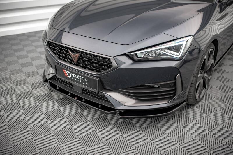 Maxton Design Frontlippe V.3 für Cupra Leon schwarz Hochglanz
