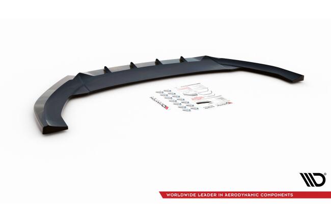 Maxton Design Frontlippe V.3 für Cupra Leon schwarz Hochglanz