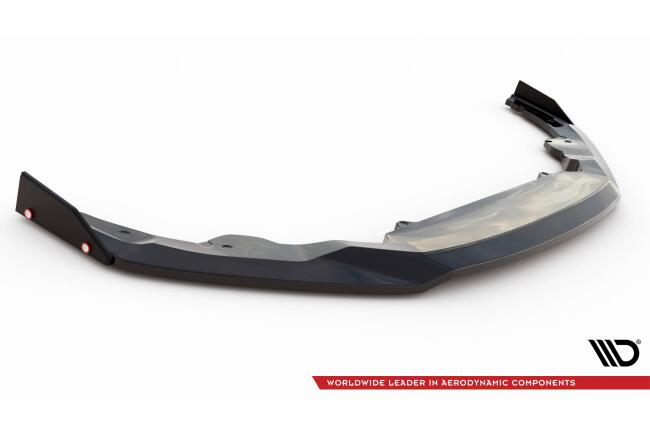 Maxton Design Frontlippe V.3 mit Flaps für Audi R8 Mk2 Facelift Hochglanz schwarz
