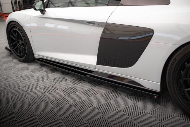 Maxton Design Seitenschweller (Paar) V.2 für  Audi R8 Mk2 Facelift Hochglanz schwarz