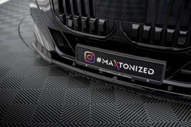 Maxton Design Frontlippe V.1 für BMW 7 M-Paket / M760e G70 Hochglanz schwarz