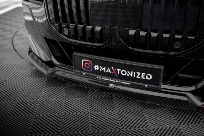 Maxton Design Frontlippe V.3 für BMW 7 M-Paket / M760e G70 Hochglanz schwarz
