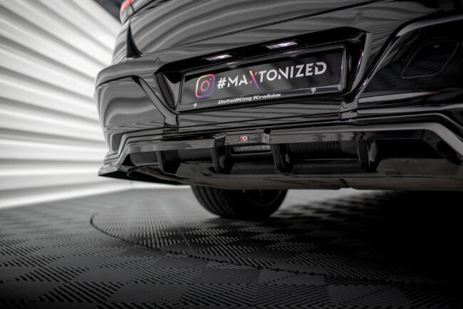 Maxton Design Heckdiffusor DTM Look für BMW 7 M-Paket G70 Hochglanz schwarz