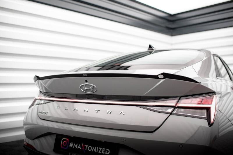 Maxton Design Heckspoiler Lippe für Hyundai Elantra Mk7 Hochglanz schwarz