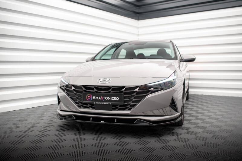 Maxton Design Frontlippe für Hyundai Elantra Mk7 Hochglanz schwarz