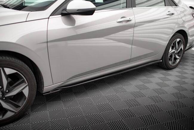 Maxton Design Seitenschweller (Paar) für Hyundai Elantra Mk7 Hochglanz schwarz