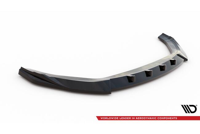 Maxton Design Frontlippe V.2 für Hyundai Kona N Mk1 Hochglanz schwarz