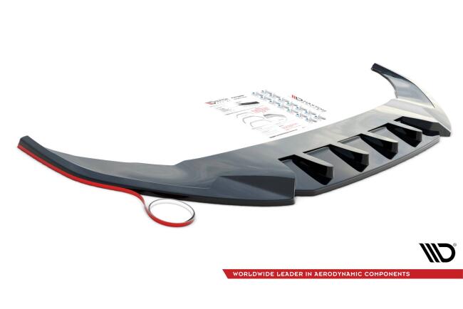 Maxton Design Frontlippe V.2 für Hyundai Kona N Mk1 Hochglanz schwarz