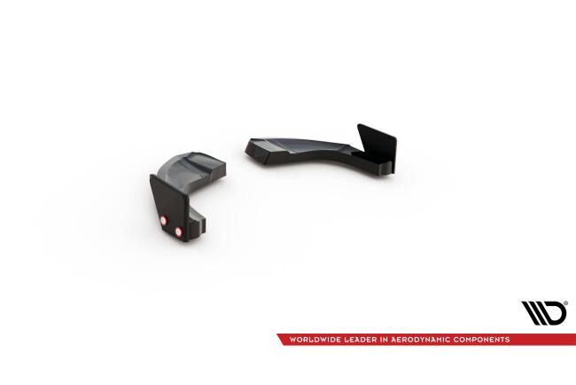 Maxton Design Diffusor Flaps V.1 mit Flaps für Hyundai Kona Mk1 Hochglanz schwarz