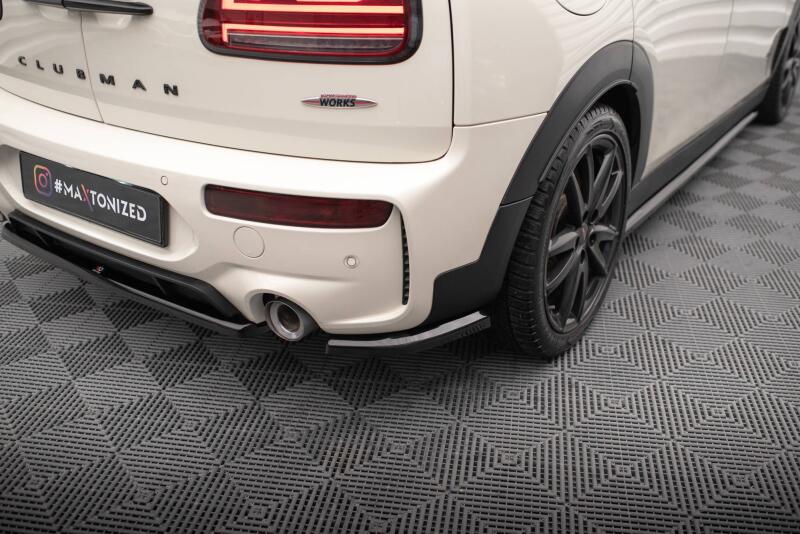 Maxton Design Diffusor Flaps für Mini Cooper Clubman (F54) JCW Facelift Hochglanz schwarz