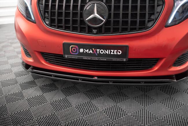 Maxtondesign Seitenschweller für Mercedes Benz V-Klasse W447 AMG-Paket  Facelift schwarz hochglanz