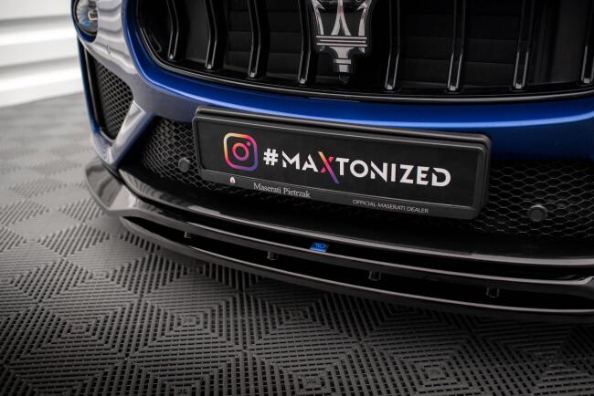 Maxton Design Frontlippe für Maserati Levante GTS Mk1 Hochglanz schwarz