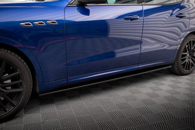 Maxton Design Seitenschweller für Maserati Levante GTS Mk1  Hochglanz schwarz