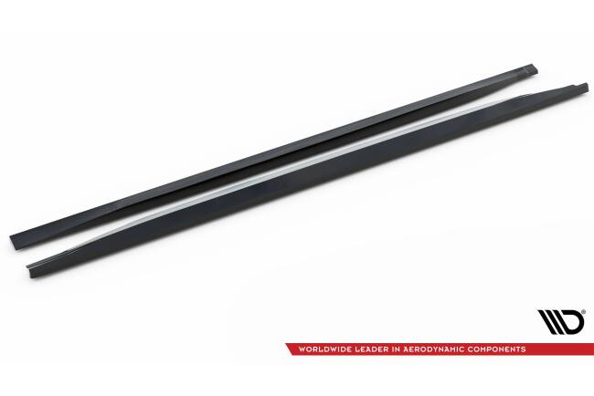 Maxton Design Seitenschweller für Maserati Levante GTS Mk1  Hochglanz schwarz