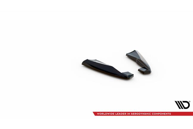 Maxton Design Diffusor Flaps für Volvo XC60 R-Design Mk1 Facelift 2013-2017  Hochglanz schwarz