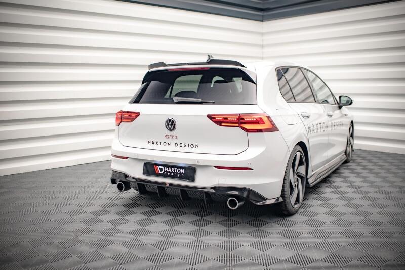 Edelstahl Sportauspuff Endschalldämpfer für VW Golf 8 GTI / Clubsport Endrohre 2x100mm poliert