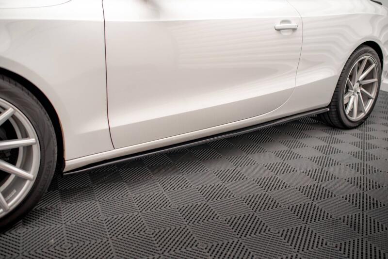 Maxton Design Seitenschweller (Paar) für Audi A5 / A5 S-Line / S5 Coupe B8 8T Hochglanz schwarz
