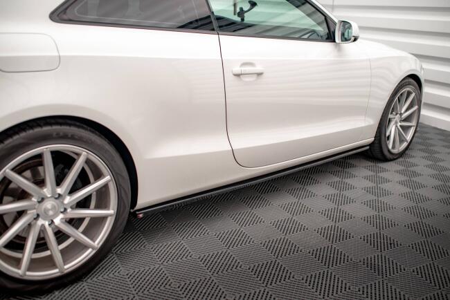Maxton Design Seitenschweller für Audi A5 / A5 S-Line / S5 Coupe 8T Hochglanz schwarz