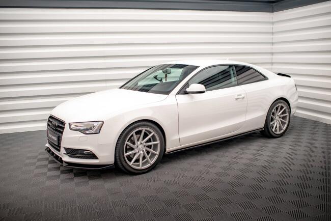 Maxton Design Seitenschweller (Paar) für Audi A5 / A5 S-Line / S5 Coupe B8 8T Hochglanz schwarz