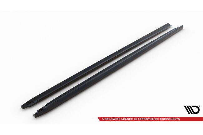 Maxton Design Seitenschweller (Paar) für Audi A5 / A5 S-Line / S5 Coupe B8 8T Hochglanz schwarz