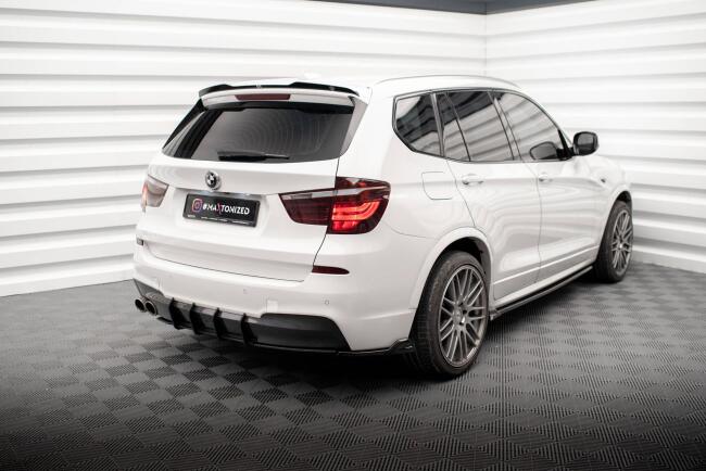 Maxton Design Heckspoiler Lippe für BMW X3 M-Paket F25 Hochglanz schwarz