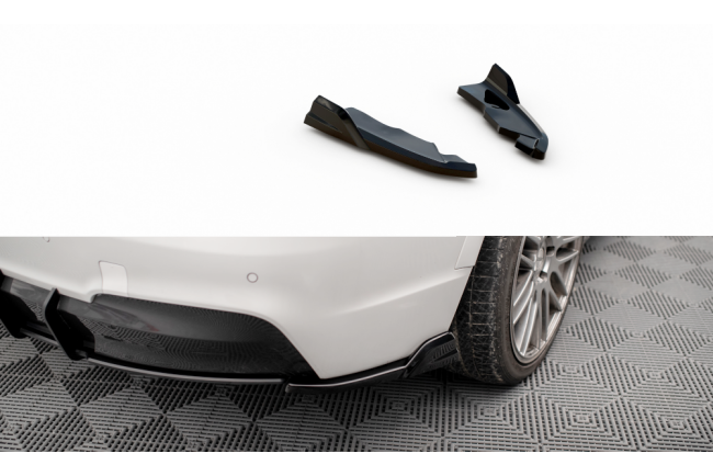 Maxton Design Diffusor Flaps für BMW X3 M-Paket F25 Hochglanz schwarz