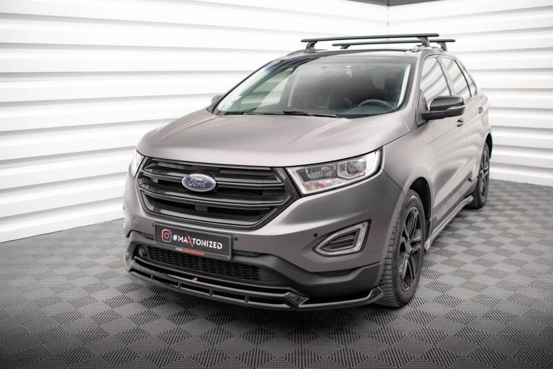 Maxton Design Frontlippe für Ford Edge Mk2 Hochglanz schwarz