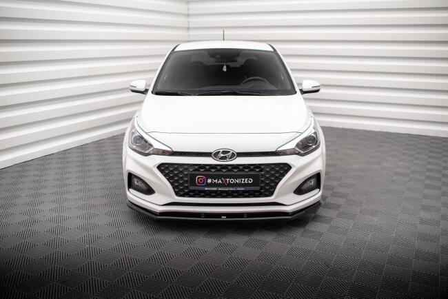 Maxton Design Frontlippe für Hyundai I20 Mk2 Facelift Hochglanz schwarz