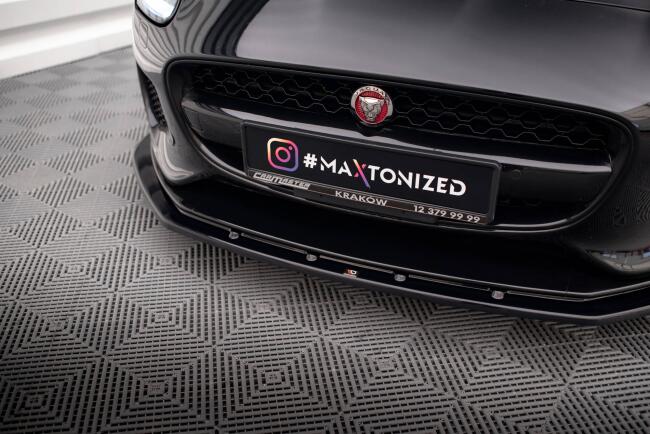Maxton Design Frontlippe für Jaguar F-Type Mk1 Facelift Hochglanz schwarz