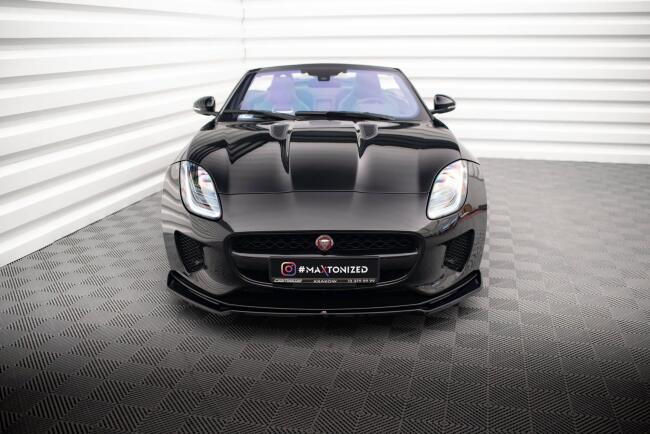 Maxton Design Frontlippe V.2 für Jaguar F-Type Mk1 Facelift Hochglanz schwarz