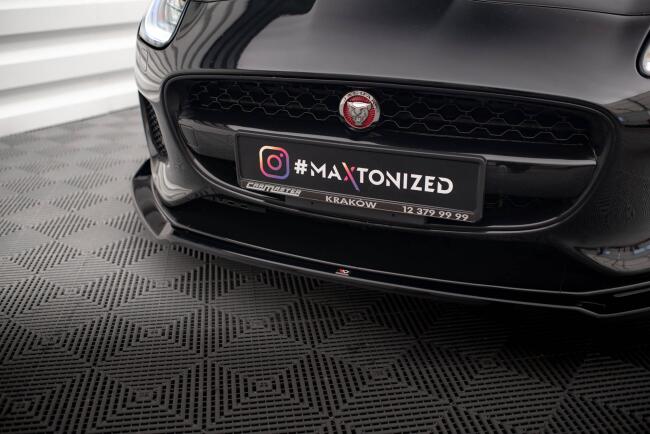 Maxton Design Frontlippe V.2 für Jaguar F-Type Mk1 Facelift Hochglanz schwarz
