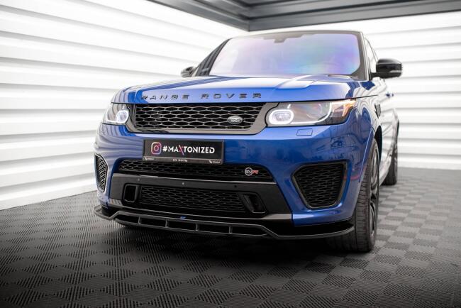 Maxton Design Frontlippe V.2 für Land Rover Range Rover Sport SVR Mk2 Hochglanz schwarz