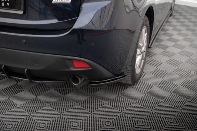 Maxton Design Diffusor Flaps für Mazda 3 Mk3 Hochglanz schwarz