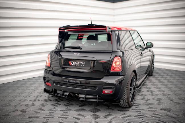 Maxton Design Diffusor Flaps V.2 für Mini Cooper John Cooper Works R56 Hochglanz schwarz