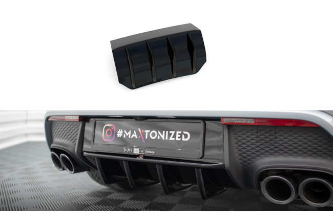 Maxton Design Heckdiffusor für Porsche Macan Mk2 Hochglanz schwarz