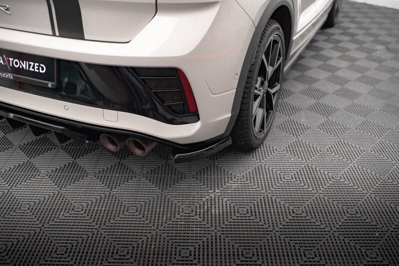 Maxton Design Diffusor Flaps für Volkswagen T-Roc R Mk1 Facelift Hochglanz schwarz