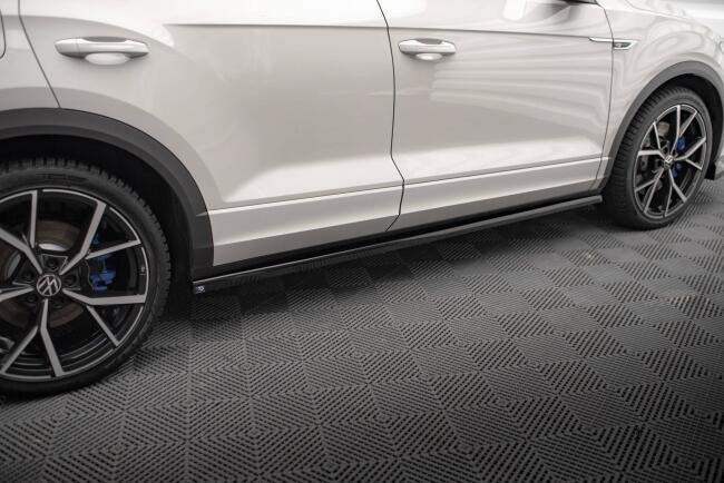 Maxton Design Seitenschweller für Volkswagen T-Roc R Mk1 Facelift Hochglanz schwarz