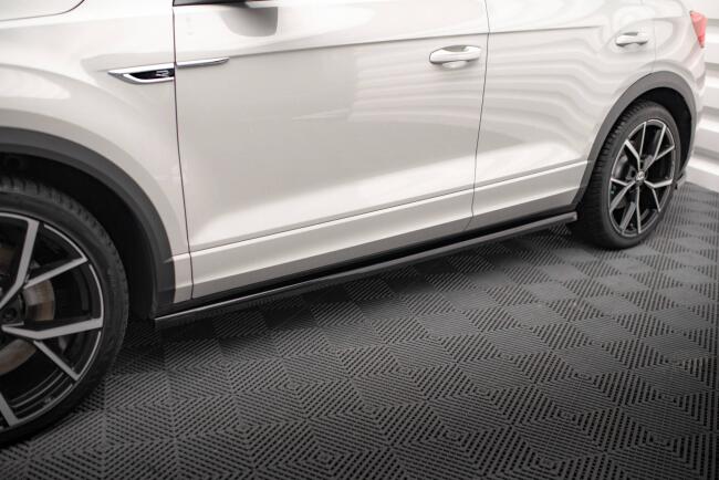 Maxton Design Seitenschweller für Volkswagen T-Roc R Mk1 Facelift Hochglanz schwarz