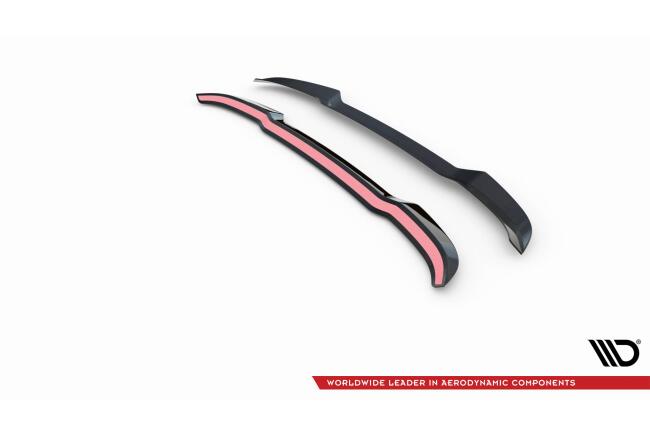 Maxton Design Heckspoiler Lippe (oben) für Audi SQ5 Sportback Mk2 Facelift Hochglanz schwarz