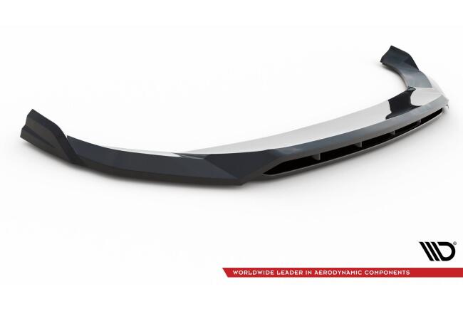 Maxton Design Frontlippe für Audi SQ5 / Q5 S-Line SUV / Sportback Mk2 Facelift Hochglanz schwarz
