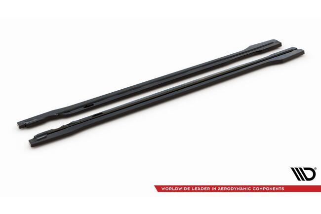 Maxton Design Seitenschweller (Paar) für Audi SQ5 / Q5 S-Line SUV / Sportback Mk2 Facelift Hochglanz schwarz