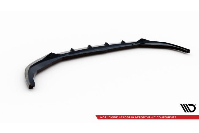 Maxton Design Frontlippe für BMW 3er M340i / M-Paket G20 / G21 Facelift (2022-) Hochglanz schwarz