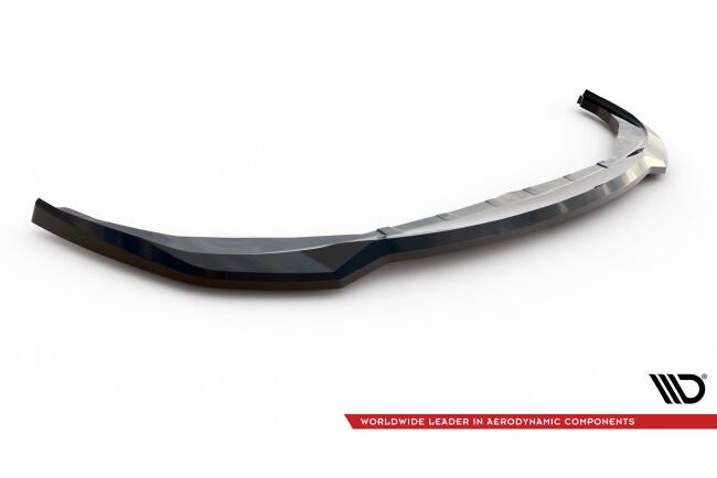 Maxton Design Frontlippe V.2 für BMW 3er M340i / M-Paket G20 / G20 Facelift Hochglanz schwarz