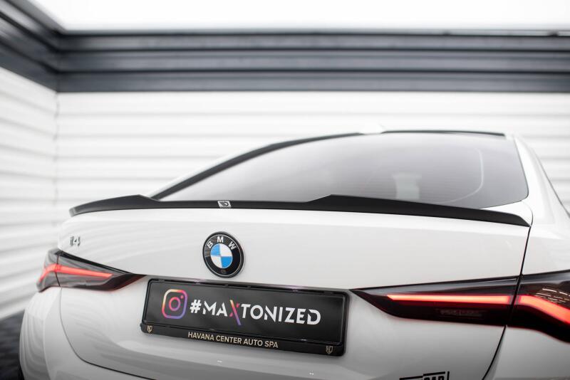 Maxton Design Spoiler Lippe für BMW i4 M-Paket G26 Hochglanz schwarz